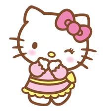 hello kitty的快乐的日子贴纸 - 新的表情符号, gif, 贴纸免费123