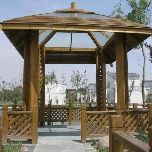 户外防腐木凉亭