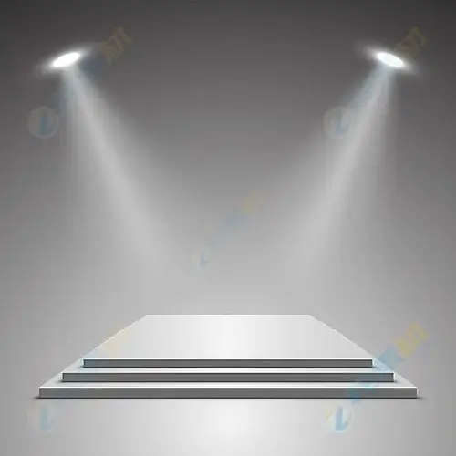 灰色灯光舞台矢量素材下载