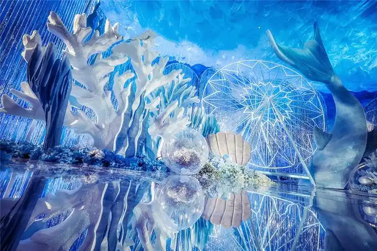 蓝色浪漫优雅主题婚礼策划