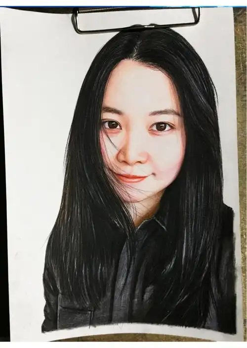 代画素描画像真人头像照片定制手绘铅笔画自画像人物肖像彩铅绘画