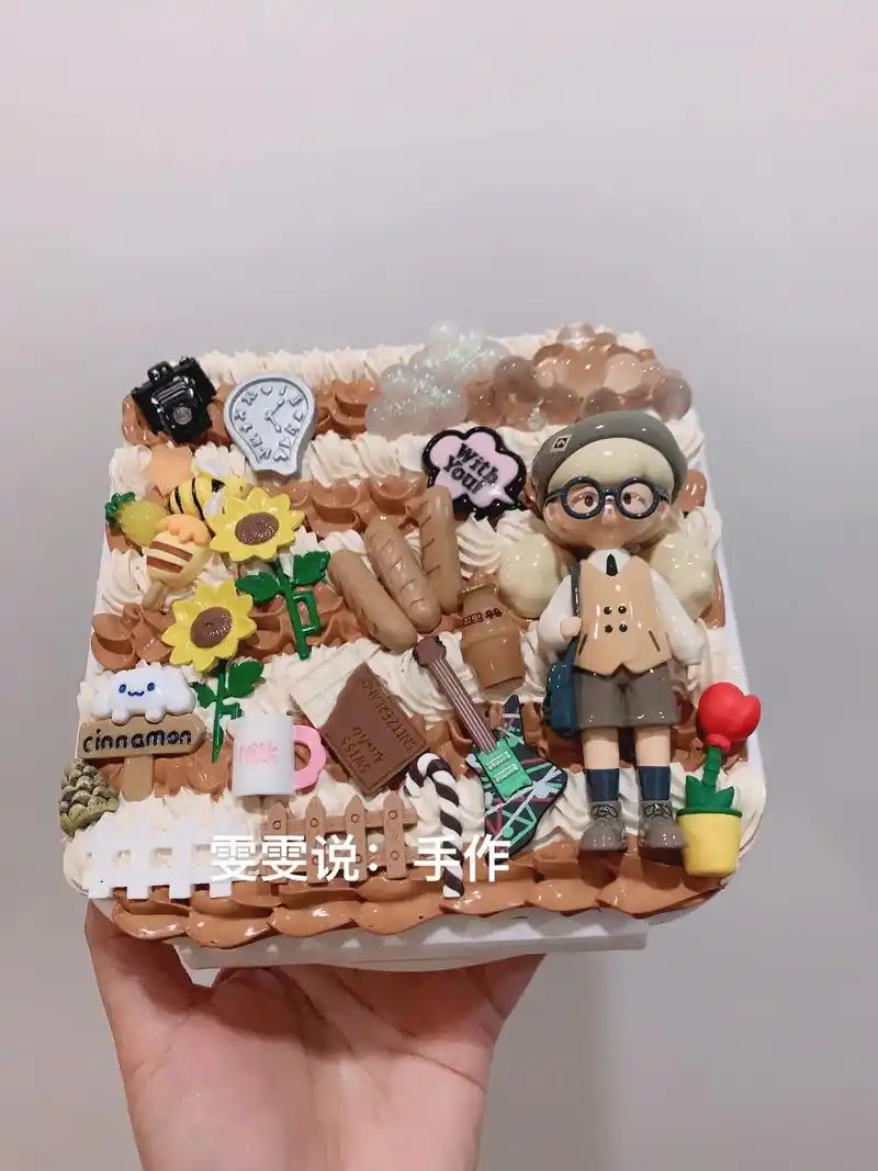 新作品:爆米花系列收纳盒～～#diy奶油胶 #原创手作 #手 - 抖音