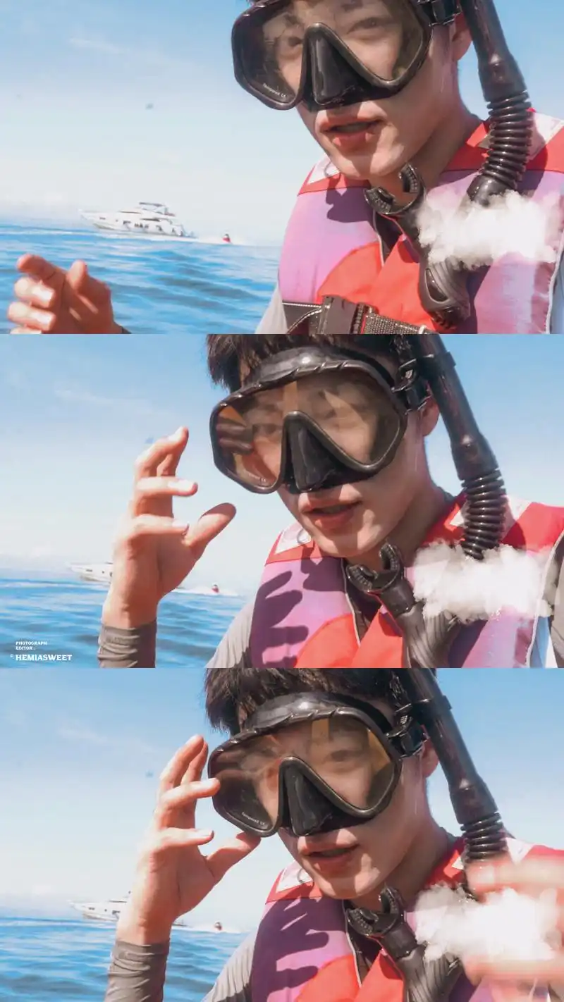 肖战潜水冲浪图集