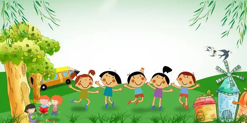 中小学安全教育日绿色卡通全国中小学生安全教育日校园文化宣传海报