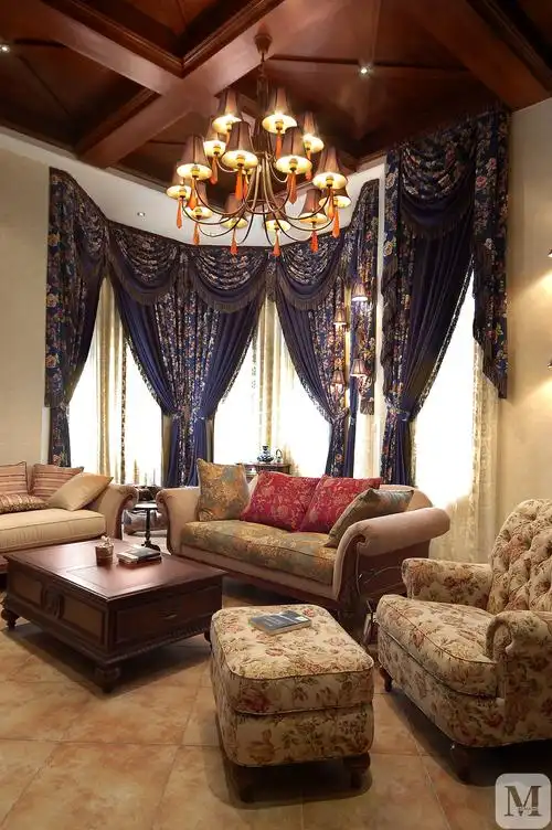 7万160㎡田园复式装修英式风格