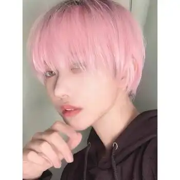 假发男短发cos伪正太少年日系齐刘海韩版帅气自然蓬松新全头套式樱花