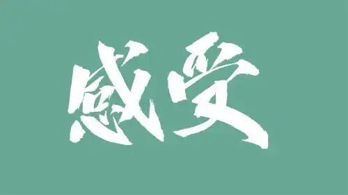 中国风书法汉字字体设计感受