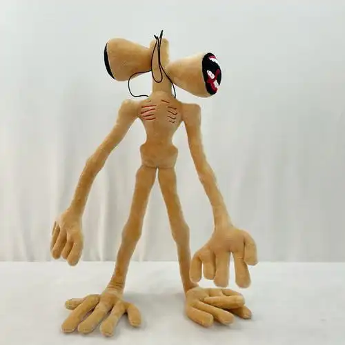 新款玩偶siren head公仔娃娃怪物汽迪人怪物 棕色汽笛人 现货 55cm