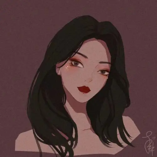 女头复古手绘女生