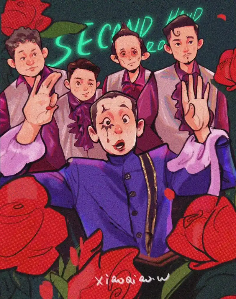 手绘 #插画 #二手玫瑰 #乐队的夏天 #p - 抖音