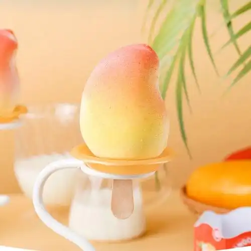 全家同款桃気蜜桃冰淇淋3d桃气水果雪糕冷饮冰淇淋