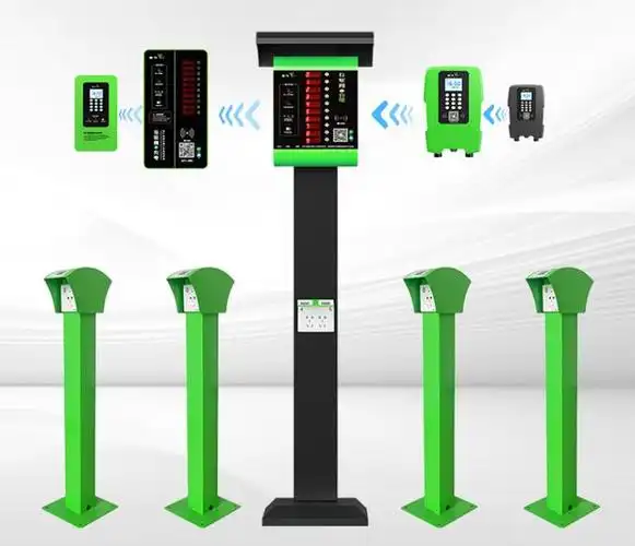 智能化电动车充电桩支持刷卡,扫码等多种支付方式,并与云平台连接