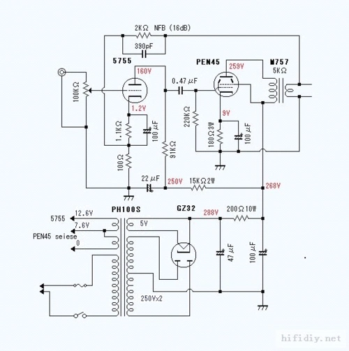 101种胆机电路图