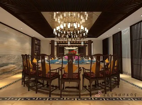 中式私人会所装修效果图_中式私人会所装修样板间_保障网装修效果图