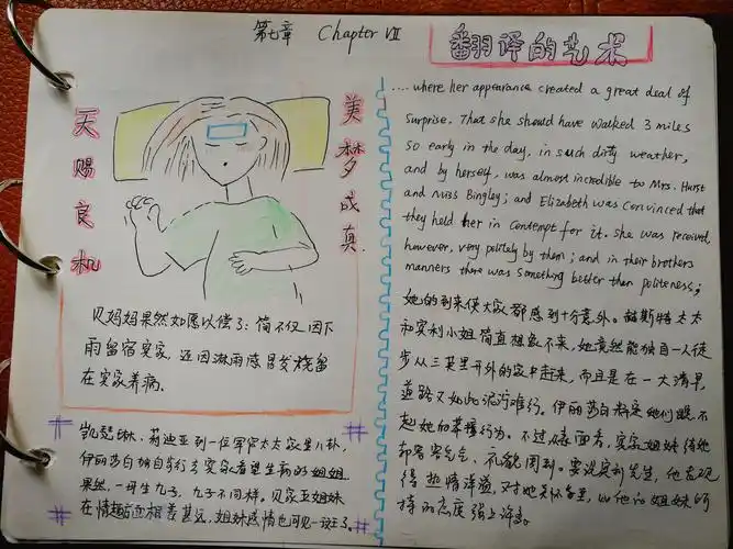 手绘读书笔记傲慢与偏见一