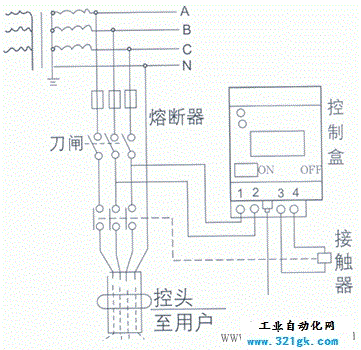 冰水机高低压保护器接线图