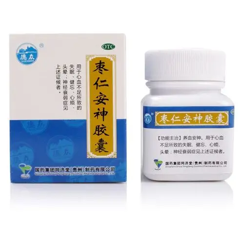 德众枣仁安神胶囊045g25粒失眠健忘心烦头晕养血安神神经衰弱