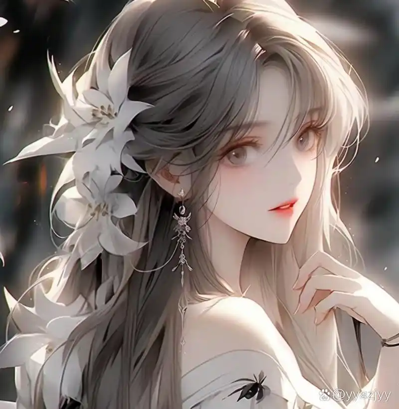 qq头像: 气质动漫美女qq头像来一波儿~喜欢长发的小仙女们,这组头像