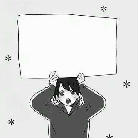 求卡通人物举牌的图片.我要做宣传群的海报.