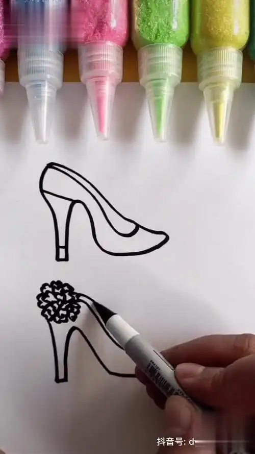简笔画红色高跟鞋-母婴亲子视频-搜狐视频