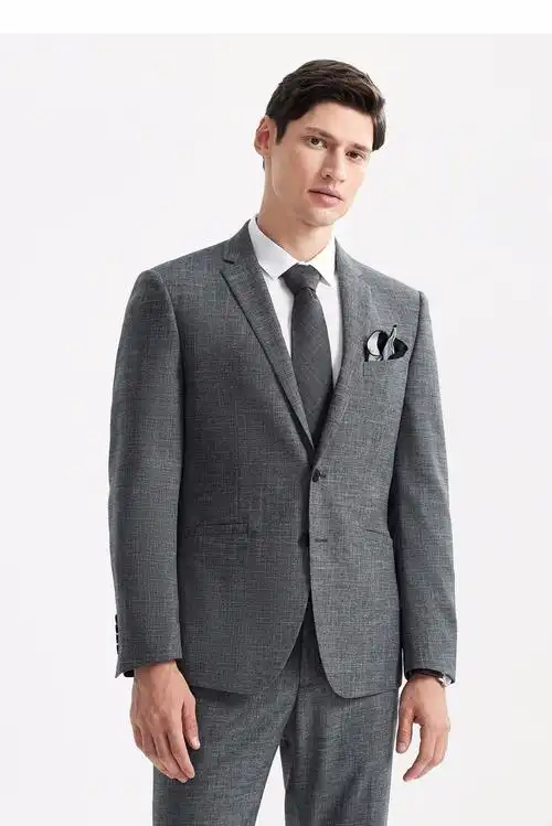 柒牌男士西服套装 2021秋季新款商务男装职业正装 新郎结婚西装礼服男