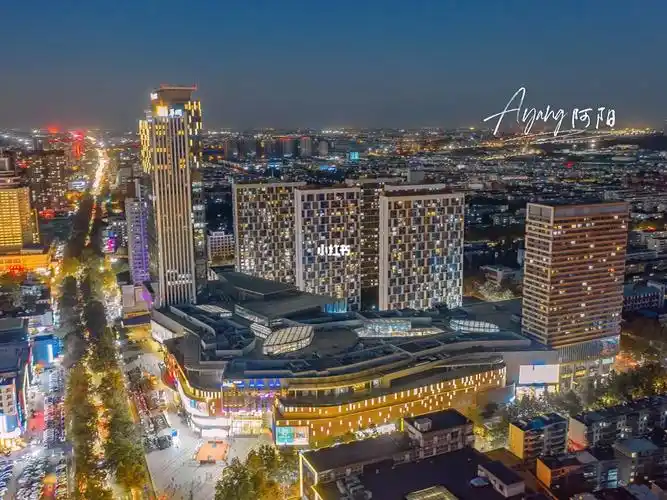 淄博华润大厦万象汇夜景