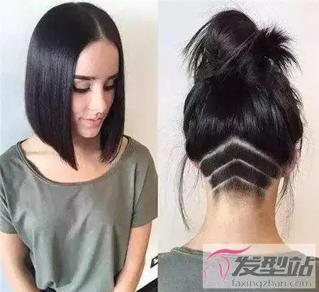 最新undercut女生发型头发剃一半雕刻