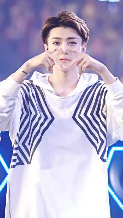 求吴世勋演唱会比爱心的高清图