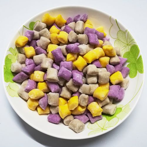 汤圆芋圆彩色芋丸嘉福香芋紫薯地瓜清心500g汤圆