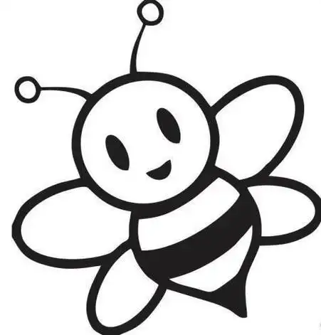 小动物涂色简笔画卡通