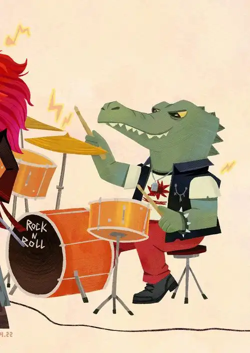 动物摇滚乐队【附插画教程】