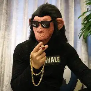 蒙面街头万圣节圣诞头套面具情侣歌王逼真学生套头搞怪搞笑