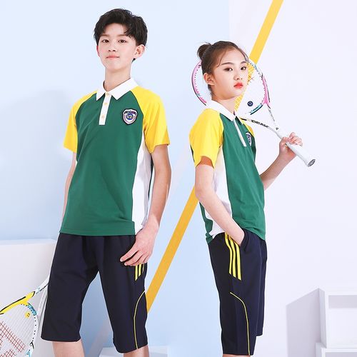 中小学生校服夏季短袖运动会套装男女儿童班服初三校服