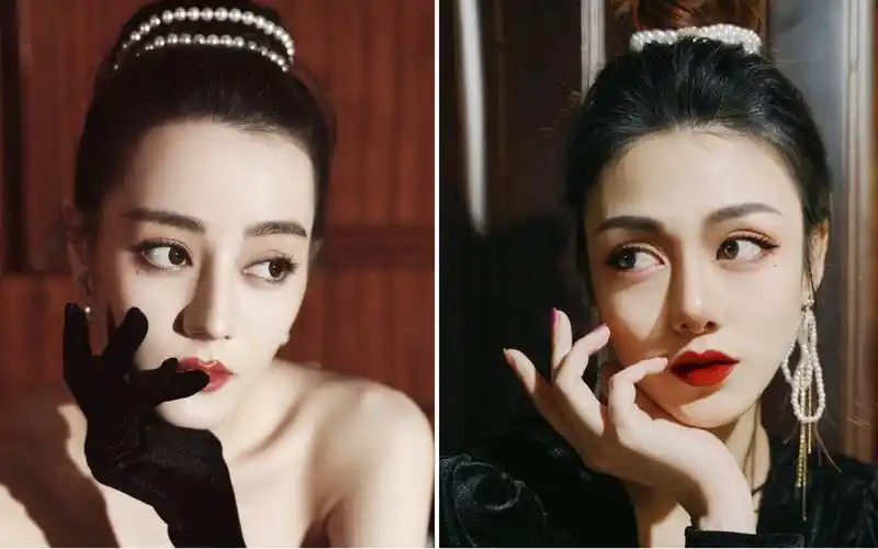 活动  挑战!迪丽热巴赫本造型仿妆,这是热巴本人?