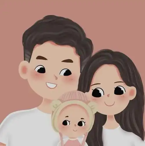 一家三口同框男宝宝头像(一家三口亲子头像)(2)