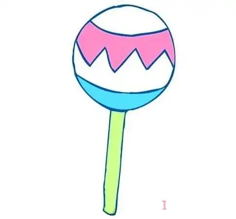 七彩棒棒糖怎么画简单漂亮 棒棒糖简笔画图片大家一起来画棒棒糖哦