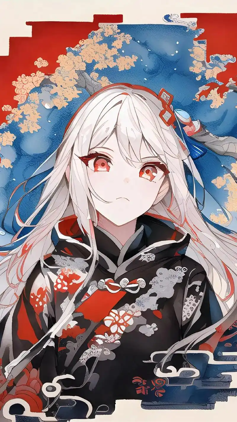 没人能拒绝白发红瞳美少女78可爱捏#二次元 #图文热点来了 # - 抖音