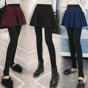 裤子带裙子假两件