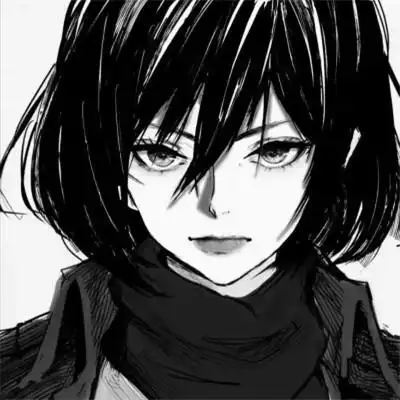 女头像黑白动漫