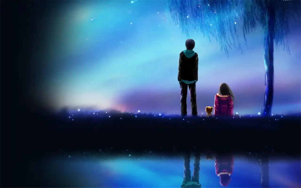 浪漫非主流情侣桌面壁纸