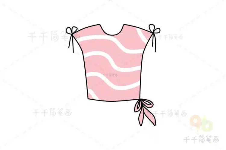 半袖简笔画教程