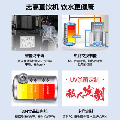 志高饮水机商用j工厂车间开水器工业学校幼儿园不锈钢烧水直饮水