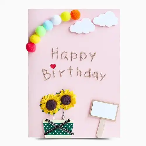 贺卡 生日 diy 手工