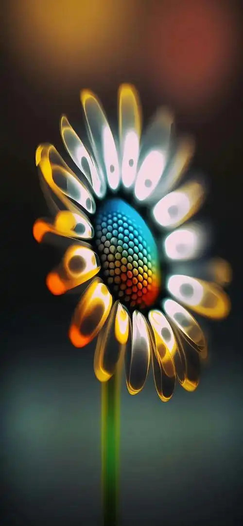 花卉壁纸,闪烁着荧光,漂亮极了