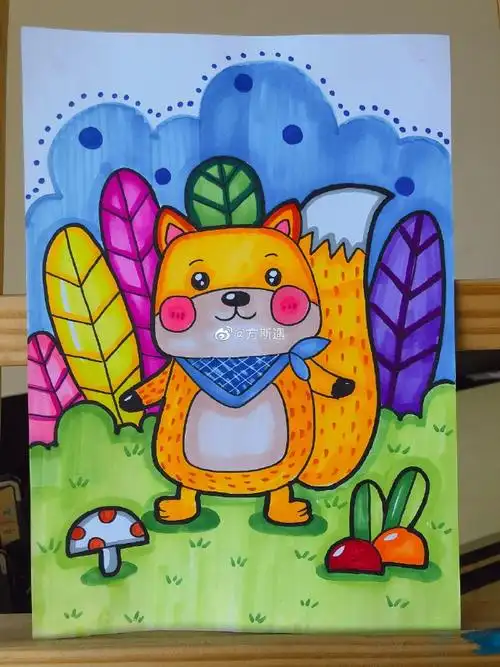 儿童画范画|4-6岁简笔儿童画 低年龄儿童画小动物系列儿童创意美术