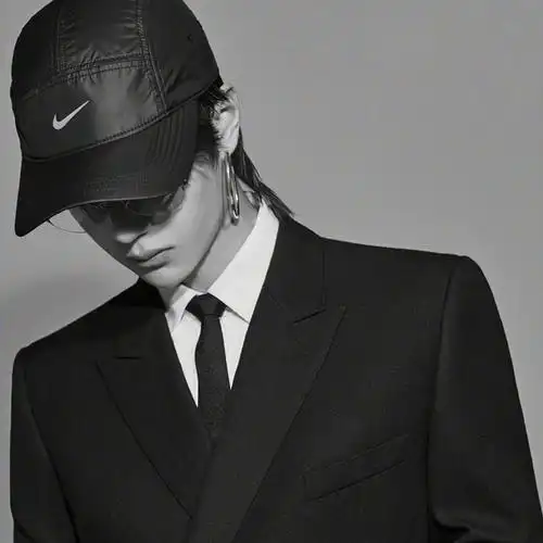 黑帽西装成熟男人头像