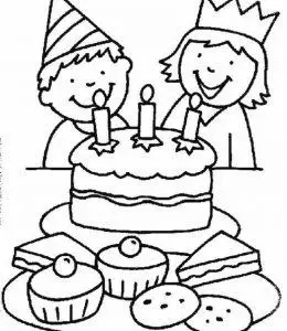 生日派对 | 红豆饭小学生简笔画大全