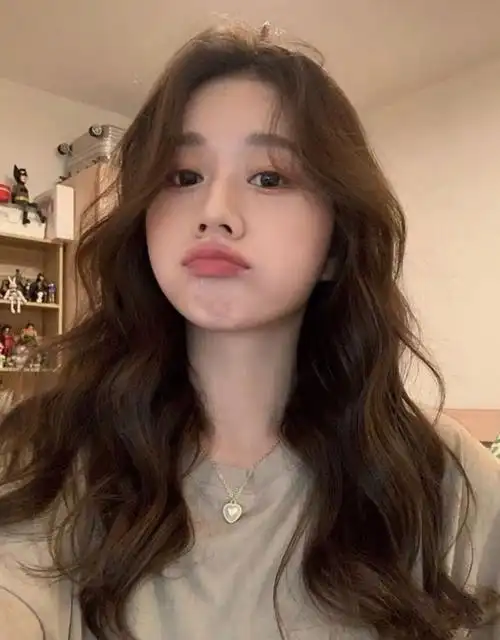 假发女网红中分大波浪假发女长发中分长卷发网红无刘海气质修脸蓬松