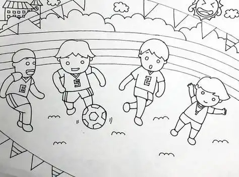 我喜欢的运动简笔画 我喜欢的运动简笔画图片大全