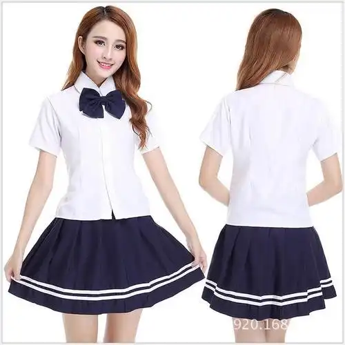 毕业班服日式短袖英伦海军服学生装班制服校服学生装韩版衬衫短裙
